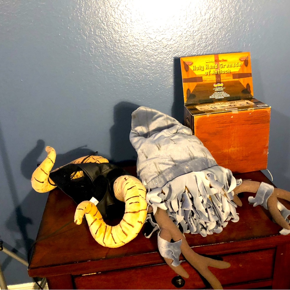 Two new with tags one w/o . Costumes from movie Monty Python and the Holy Grail